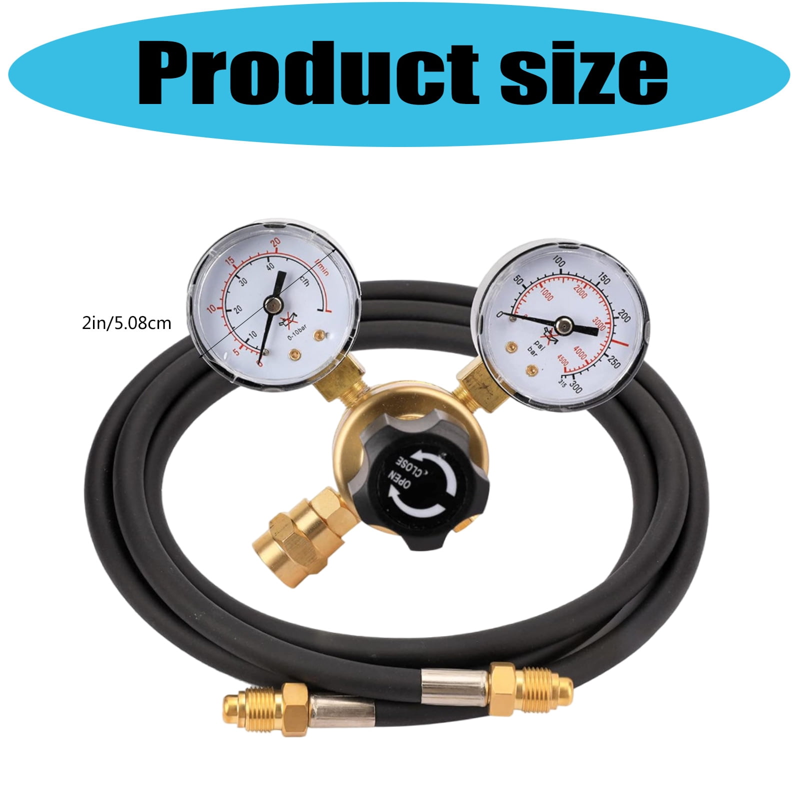 WX 02 /CO2 User Friendly Welding Regulator with Strong Metal Body & Clear Pressure Gauges for Smooth Operate
