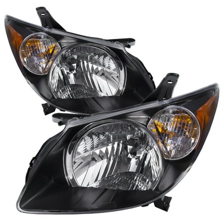2003 2004 Pontiac Vibe New Headlights Set Halogen Driver Left 2003 2004 Pontiac Vibe New Headlights Set Halogen Driver Left Penger Right Black Housing Headlamps Pair Embly Gm2502238 Gm2503238
