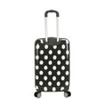 thumbnail image 3 of Rockland Luggage 3-Piece Hardside ABS Spinning Luggage Set, Black Dot, 3 of 5