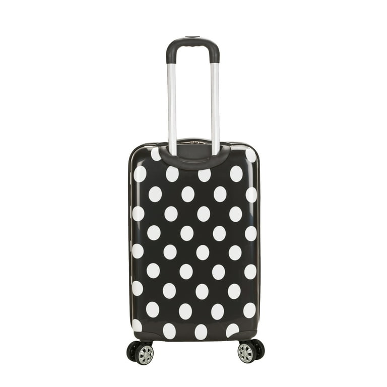 Rockland Luggage 3-Piece Hardside ABS Spinning Luggage Set, Black
