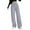Silver, variant on BLVB Women's Comfy Lounge Pants Wide Leg Baggy High Waist Ribbed Workout Pants Fall Outfits with Drawstring