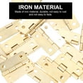 thumbnail image 3 of PBPBOX 20Pcs Durable Iron Small Hinges for Wooden Box Folding Hardware, 3 of 6