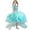 Light Green, variant on AWZXDE Girls Dresses High End Removable Train Puff Skirt Long Dresses Formal Performance Gown Elegant Party Dress For Kids White,80
