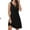 Black, variant on Tumotour Summer Dresses for Women Sleeveless Solid color Mini Dress Tank Sundress V Neck Casual dress T shirt Dress Flowy Beach Sundress with pocket