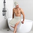 thumbnail image 6 of Colevkie 2 Pieces Bath Wrap Set for Men Soft Absorbent Bath Towel & Shower Skirt Quick Drying Beach Towel Bath Skirt Adjustable for Bathroom Sauna Hotel Home Use, 6 of 7