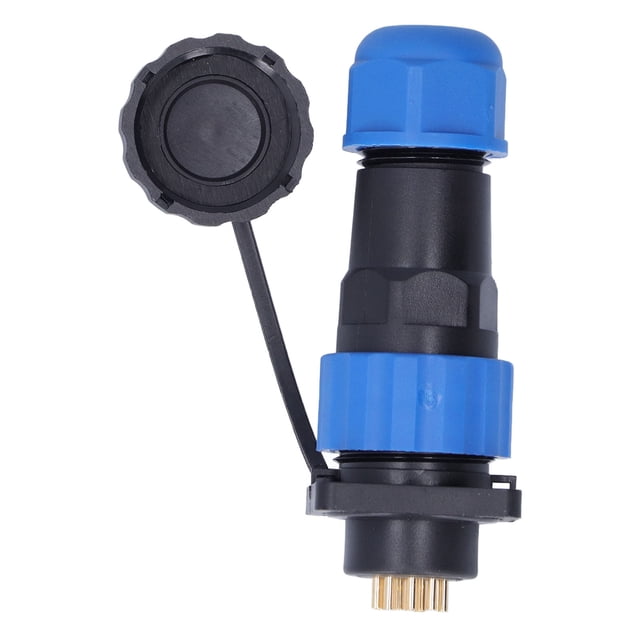 Conector de alimentación a prueba de agua, conector de alimentación a prueba de agua, conector de alimentación cuadrado, enchufe a prueba de agua, el mejor en su clase