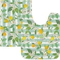 thumbnail image 4 of SKYSONIC Toilet Bathroom Rugs Sets 2 Piece, Lemon Stripe Soft Absorbent Fluffy Toilet Mat Set Non-Slip Rubber Backing Bath Mats for Bathroom,16"x24"+20"x24", 4 of 7
