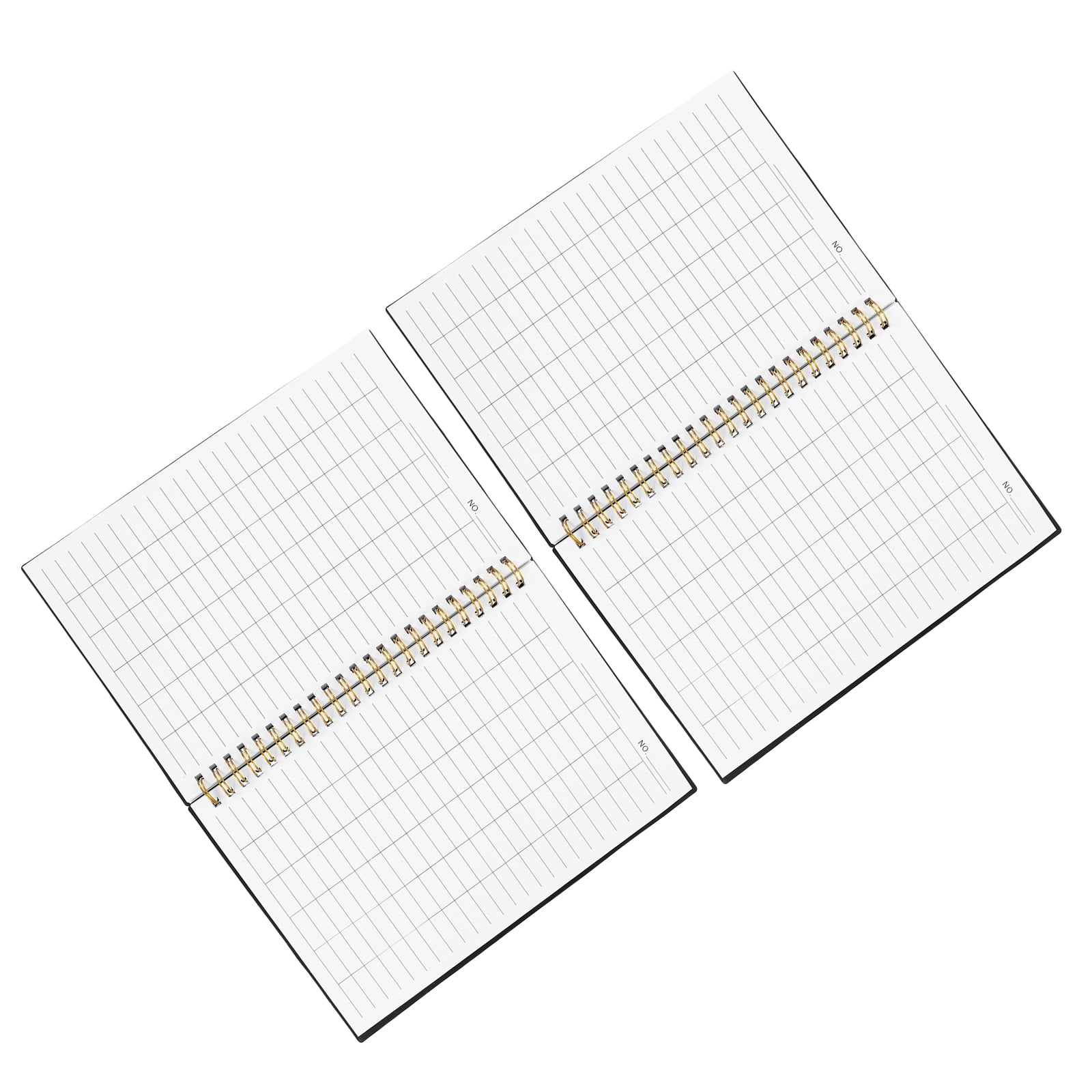 ETHZZLE 2Pcs Budget Planning Book Black Twin Wire Financial Record Book for Daily Accounting