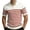 Red, variant on VEKDONE Men's Stripe Shirts Short Sleeve Knit Textured Color Block Shirt Tops Summer Collar V-Neck Loose Fit Golf Shirts Red M