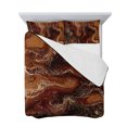 thumbnail image 7 of Brown Marble Full Size Down Alternative Comforter, Lightweight Comforter Quilt Bedding Set with Pillow Shams Ombre Abstract Striped Mottled Aesthetic All Seasons Bed Comforter Duvet Insert 78"x90", 7 of 7