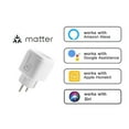 thumbnail image 2 of 16A Smart Plug with Matter Protocol Chip, Control High Power Appliances, Indicator Light, Childlike Protection, Restart Status, 2 of 8
