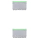 thumbnail image 1 of Inteprter Contenedor de bolsa con cremallera de 10 piezas Contenedores de almacenamiento de bolsas de documentos multipropósito A6 Verde 2Conjunto, 1 of 6