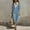 Blue women's boho maxi dress a1, variant on Women's V Neck Short Sleeve High Low Maxi Dress Flowy Boho Casual Loose Swing Long Dresses for Beach Vacation Summer Sundresses Clothes Travel Outfits, White S