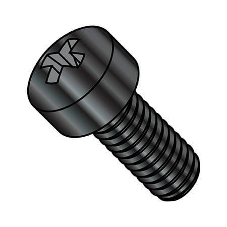 

10-24X1 Phillips Fillister Head Machine Screw Fully Threaded Black Oxide (Pack Qty 4 000) BC-1016MPLB