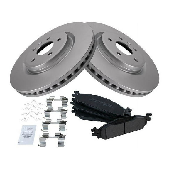 Front Brake Pad and Rotor Kit - Compatible with 2011 - 2019 Ford Explorer Base 2012 2013 2014 2015 2016 2017 2018