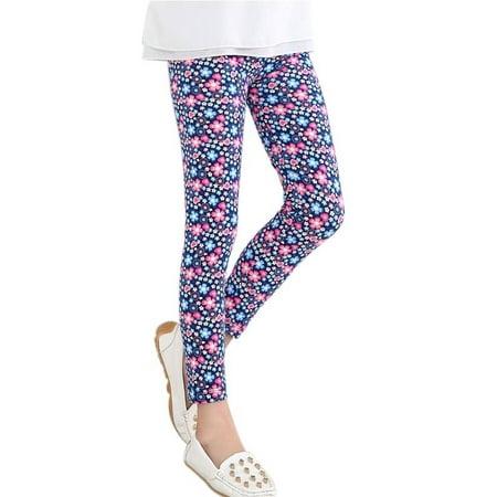 - Baby Kids Childrens printing Flower Toddler Classic Leggings Girls Pants Girls Legging 2-14Y Baby Girl Leggings