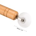 thumbnail image 3 of Uxcell 7.5" Seam Roller 0.7" Width POM Wheel Wooden Handle Smooth Surface Edge Rollers, 3 of 5