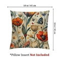 thumbnail image 4 of Colorful Tulip Decor Throw Pillow Covers, Square Short Plush Double-Sided Printed Decorative Cute Throw Pillow Cushion Cases Cover for Outdoor Sofa Patio Couch Car Home Farmhouse Decor, 4 of 7