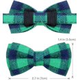 thumbnail image 4 of Breakaway Cat Collar with Bow Tie and Bell, Cute Plaid Patterns, 1 or 2 Pack Kitty Safety Collars, 4 of 5