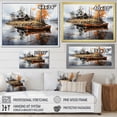 thumbnail image 4 of Designart "Brown Lakehouse Reflections Of silence V" Lake House Cottage Floater Framed Wall Decor, 4 of 7