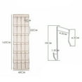 thumbnail image 4 of 1 Pack 24 Wide Pockets Over the Door Shoe Organizer Hanging Shoe Holder, 4 of 6
