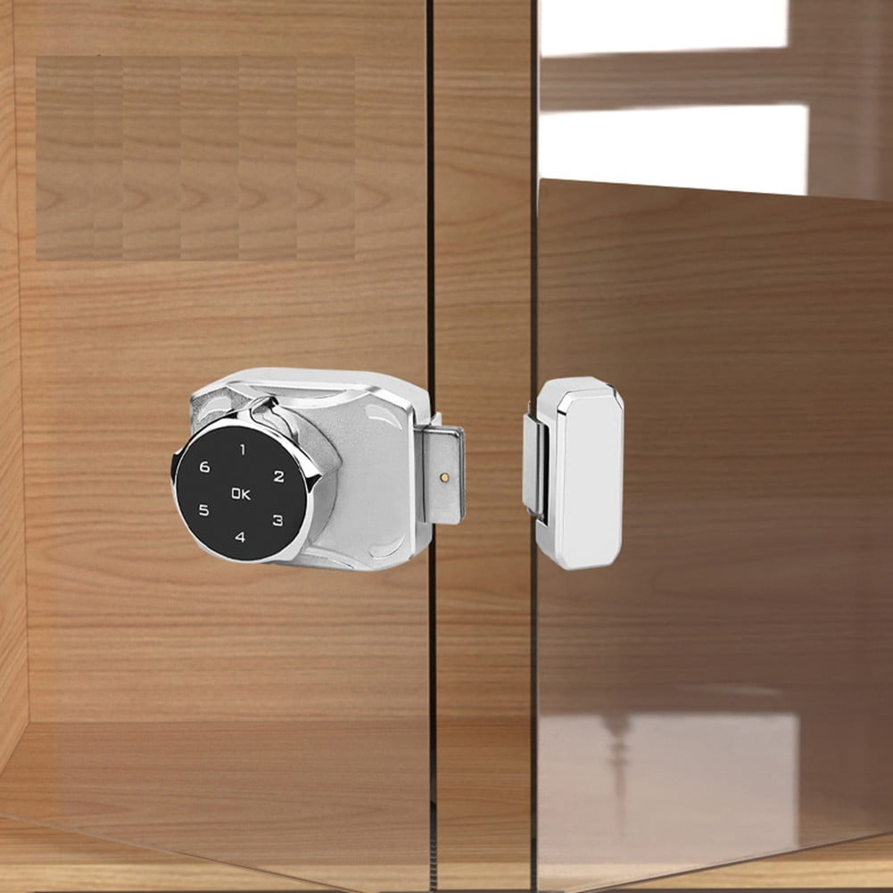 Digital Password Glass Cabinet Lock,Electronic Security for Sliding Showcase Doors