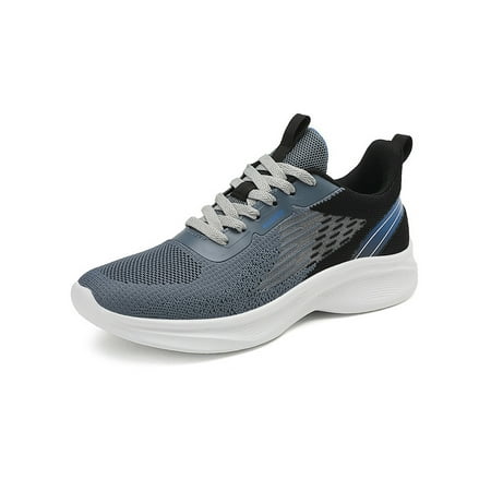 

Tenmix Men Sneakers Gym Athletic Shoes Mesh Running Shoe Sports Trainers Mens Breathable Low Top Dark Gray 8.5