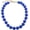 blue beaded, variant on Chunky Turquoise Beaded Choker Necklace Women Large Big Pearl Bead Strand Necklaces Bold Beads jewelry Gift[k3705]