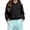 Black, variant on Girls School Polo Uniform Shirt Fall Slim Fit Long Sleeve Collared Shirts