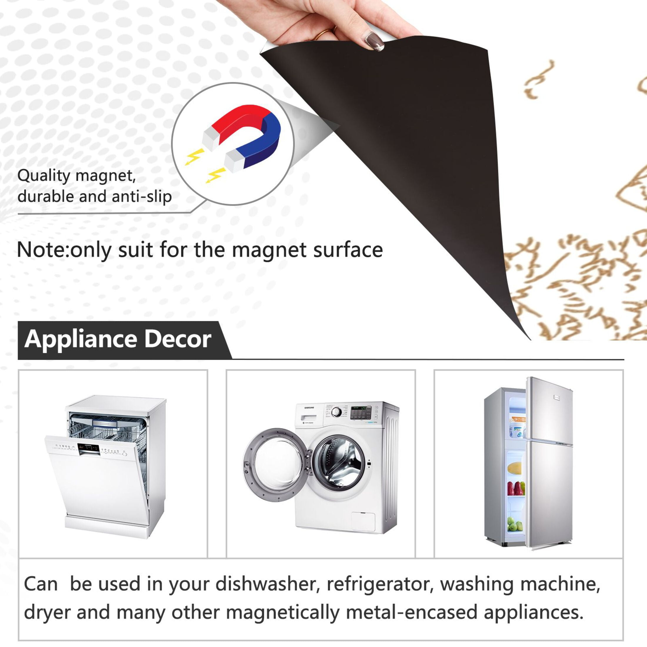 Dishwasher Magnetic Sticker 23x26 Inch Refrigerator Magnetic Sticker Washing Machine Magnetic Sticker Kitchen Panel Magnetic Sticker Home Decor Pretty Mountain
