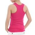thumbnail image 4 of Sevevn Toddler Kids Boys Girls Fashion Cute Solid Color Soft Sleeveless Bottom Camisole Hot Pink 4 Years Deal of the Week, 4 of 6