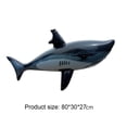 thumbnail image 2 of Flotador inflable de PVC con forma de tiburón para piscinas para niños, 2 of 8