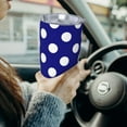 thumbnail image 6 of Daiia Navy And White Polka Dot Printed 20oz Insulated Coffee Cup with Straw Topper, Fully Spill Proof Travel Coffee Mug, Stainless Steel Tumbler for Work Home Outdoor Car-Without Straw, 6 of 8