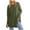Army Green, variant on Paiwinds Women's Solid Round Neck Long Sleeve Thumb Hole Sweaters Hoodies Tops for Holiday Wear with Patch Design