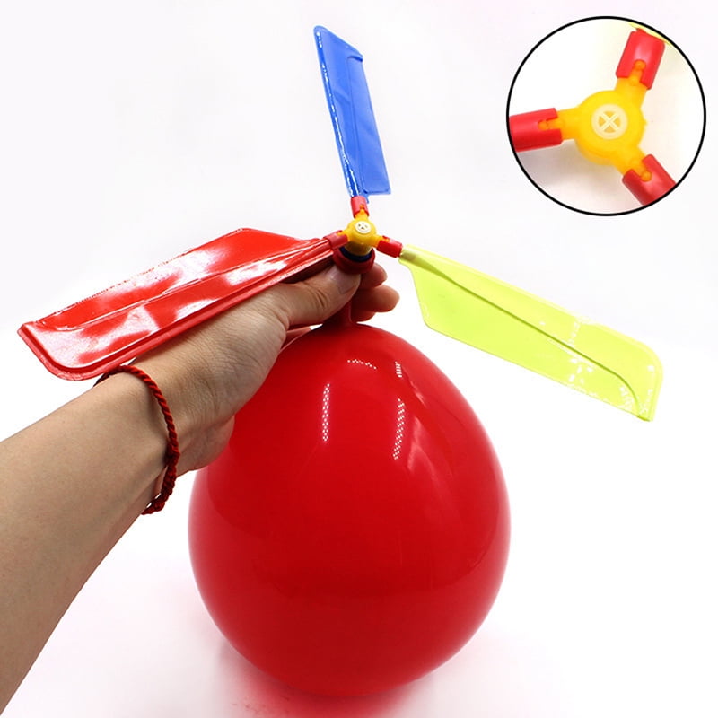 BALLOON HELICOPTER Flying Toy Boy Girl Gift Party Bag Christmas Stocking Filler