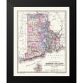 thumbnail image 2 of Mitchell 20x24 Black Modern Framed Museum Art Print Titled - Rhode Island - Mitchell 1877, 2 of 5