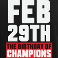 thumbnail image 3 of CafePress - Feb 29Th The Birthday Of Champions Pajamas - Women's Short Sleeve Print T-Shirt and Pants Dark Cotton Pajama Set, 3 of 7