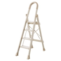 Jocauto 4 Step Ladder with Attachable Tool Bag & Handrails, 330 Lbs ...