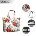 thumbnail image 3 of Flower Women's Large Weekend Travel Bag Moving Canvas Handbag Thick Double Layer Beach Weekend Travel Unisex Hospital Maternity Delivery with Toiletry Waterproof, 3 of 5