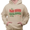 thumbnail image 2 of Very Merry Graphic Designer Hoodie Sweatshirt Unisex 5X-Large Pink, 2 of 5