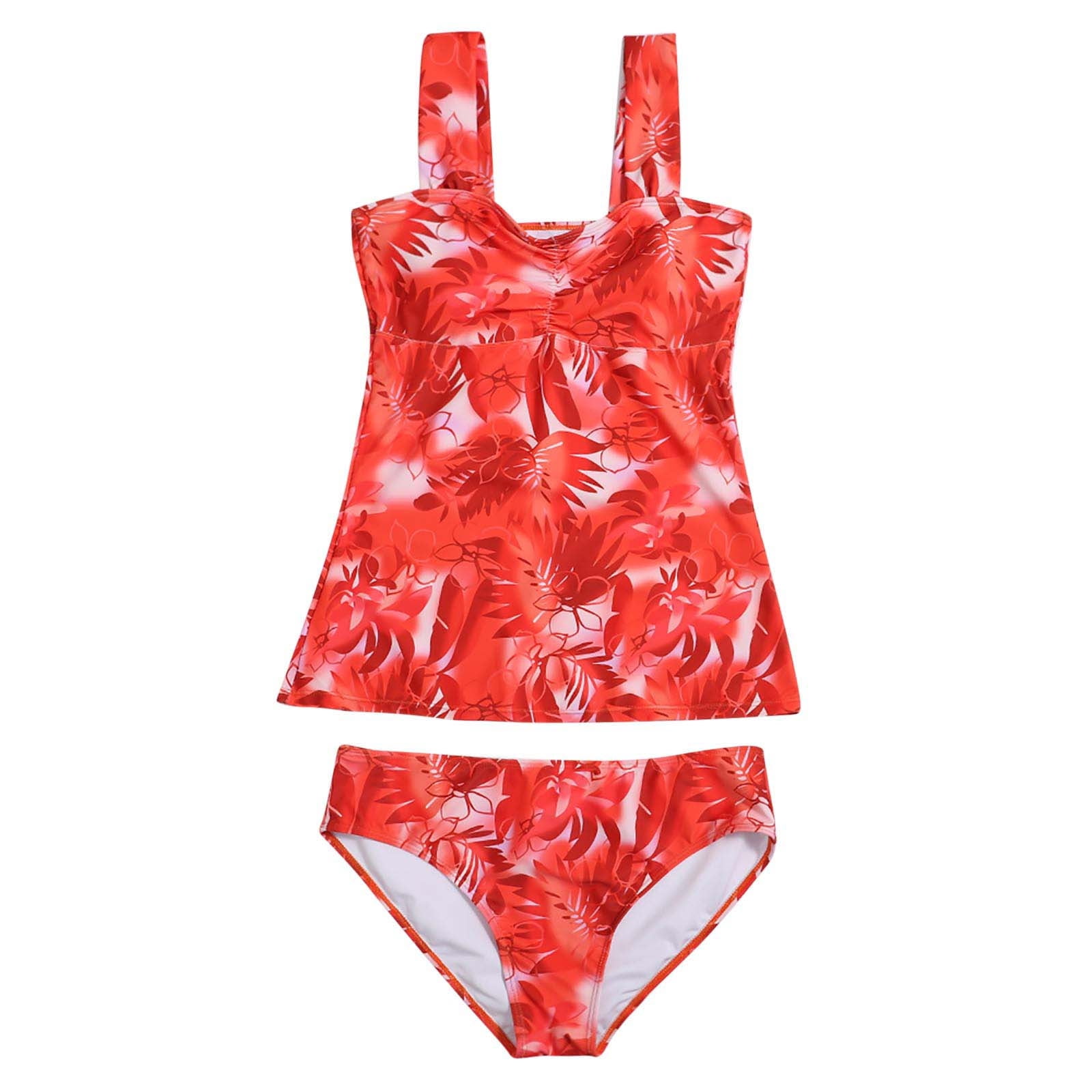 VSSSJ Tankini Swimsuit for Women Twist Front Two Piece Bathing Suits ...