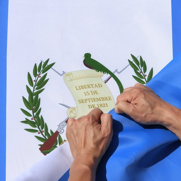 Anley Rip-Proof Double Sided 3-Ply Guatemala Flag 3x5 Foot - Guatemalan Country Flags 3 X 5 Ft