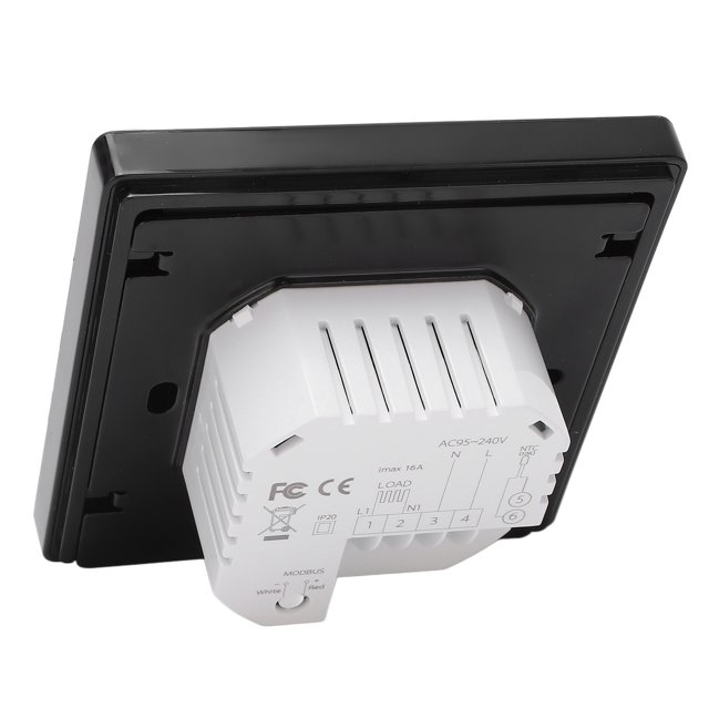 Smart Temperature Controller, Smart Thermostat 95-240VAC Black for Office
