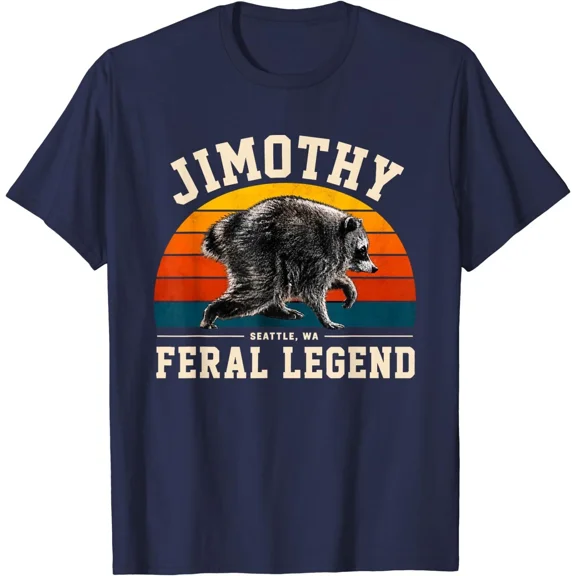 Jimothy Raccoon Seattle Feral Legend Meme T-Shirt, Cute Trash Panda Shirt, Cute Baby Raccoon shirt