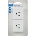 thumbnail image 3 of Philips 3-Outlet Cube Tap, 15A/125VAC/1875W, White, 2-Pack, SPS3002BC/37, 3 of 11