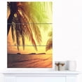thumbnail image 1 of Design Art - Tropical Beach with Green Palm, 1 of 3