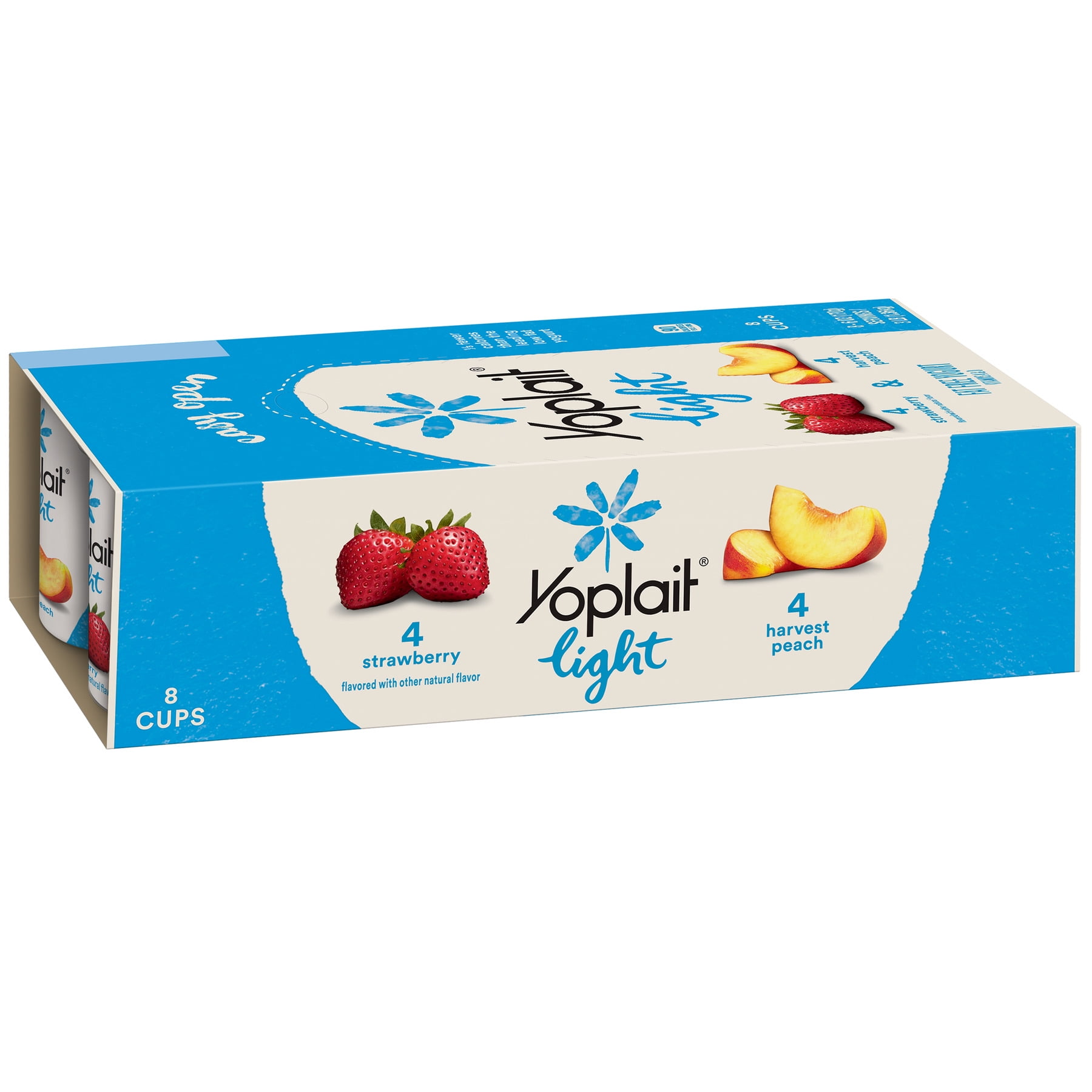 Yoplait Light Yogurt, Strawberry & Harvest Peach, 48 oz
