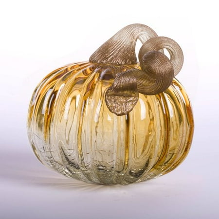 Pumpkin Glass - The Holiday Aisle Crackle Glass Pumpkin