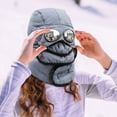 thumbnail image 3 of Winter Trapper Hat for Men Women Windproof & Waterproof Hat with Mask Goggles (A 58.00), 3 of 5