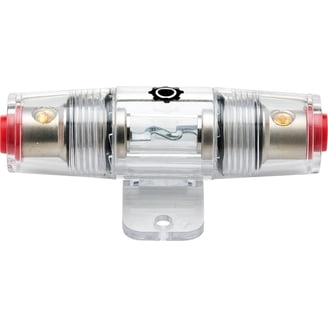 AGU Fuse Holder – Gold Design – For 6-25mm² Power Cable – Automotive SG Glass Fuse